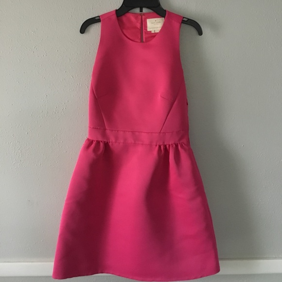 kate spade satin faille bow back dress